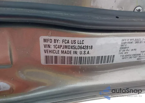 2020 Jeep Cherokee Limited 4X4 from USA, damaged, VIN 1C4PJMDX5LD642818